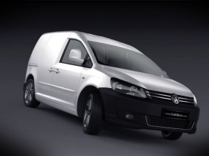 volkswagen caddy van 2012 3D Модель