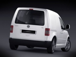 volkswagen caddy van 2012 3D Модель