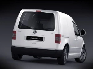 volkswagen caddy van 2012 3D Model