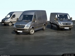 mercedes new sprinter pack 3D Model