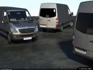 mercedes new sprinter pack 3D Model
