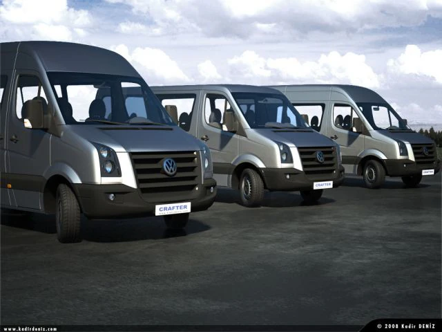 vw crafter kombi pack 3 mod 3D Model .c4d .max .obj .3ds .fbx .stl .blend 