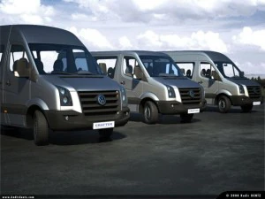 mod vw crafter kombi pack 3 Modelo 3D