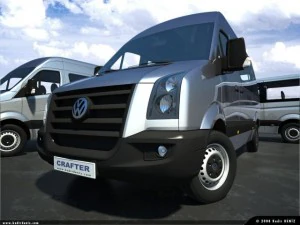 vw crafter kombi pack 3 mod 3D Model