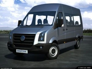 vw crafter kombi pack 3 mod 3D Model