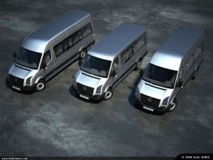 vw crafter kombi pack (3 mod) 3D Model