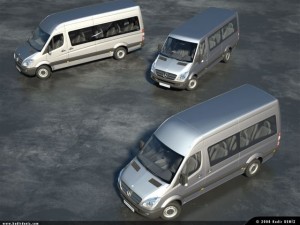 mercedes sprinter kombi pack 3D Model