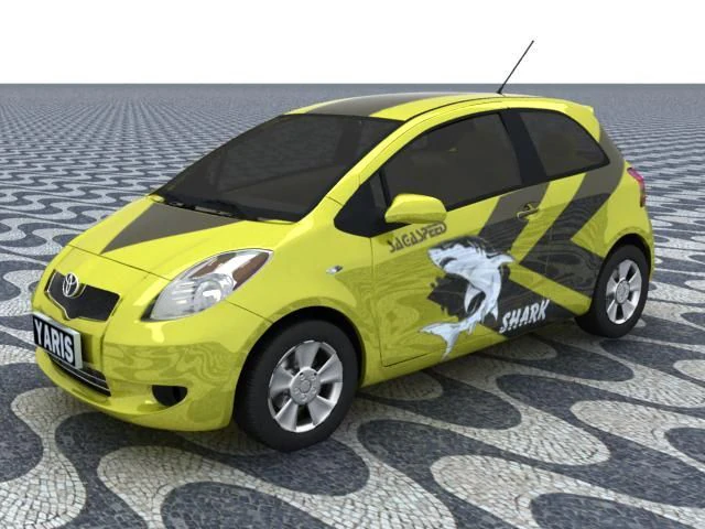 yaris 3D Model .c4d .max .obj .3ds .fbx .stl .blend 
