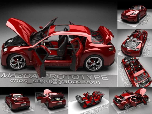 mazdarx8 sagatuning 3D Model .c4d .max .obj .3ds .fbx .stl .blend 