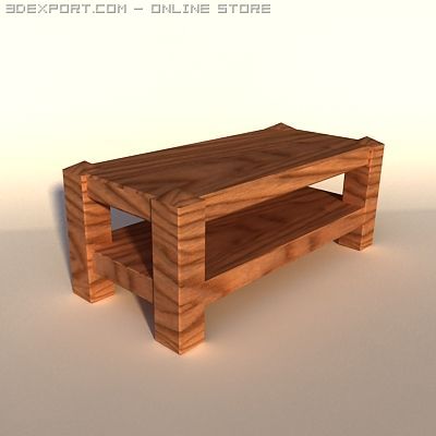 tablewood 3D Modell .c4d .max .obj .3ds .fbx .stl .blend