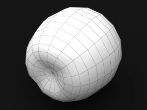 photorealistic yellow apple 3D Model