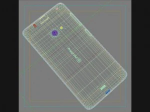 microsoft lumia 535 dan dual sim oranye Model 3D