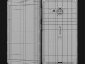 microsoft lumia 535 dan dual sim hijau Model 3D