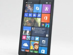 microsoft lumia 535 dan dual sim putih Model 3D