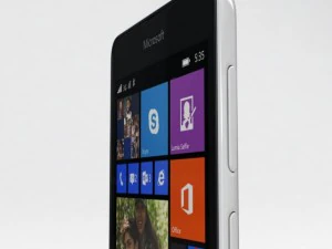 microsoft lumia 535 dan dual sim putih Model 3D