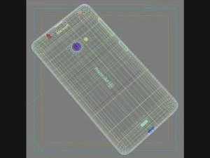 microsoft lumia 535 dan dual sim putih Model 3D