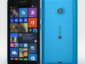 microsoft lumia 535 dan dual sim biru Model 3D