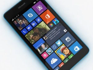 microsoft lumia 535 dan dual sim biru Model 3D