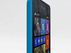 microsoft lumia 535 dan dual sim biru Model 3D