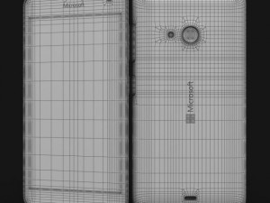 microsoft lumia 535 and dual sim blue 3D Model