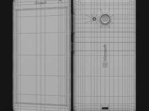 microsoft lumia 535 and dual sim blue 3D Model