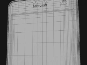 microsoft lumia 535 dan dual sim biru Model 3D