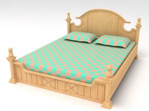bed cot 02 3D 모델