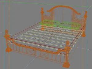 bed cot 02 3D Model