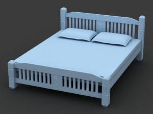 bed cot 03 3D Модель