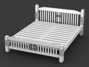 bed cot 03 3D Модель