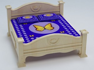 bed cot 04 Model 3D