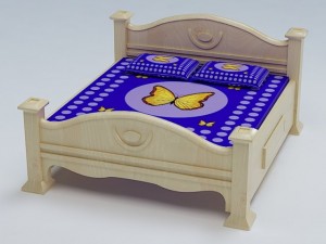 bed cot 04 3D 模型