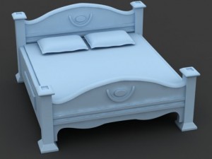 bed cot 04 3D 模型