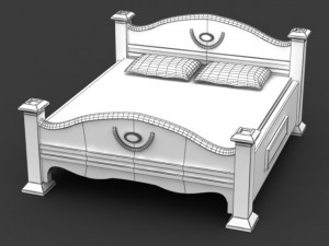 bed cot 04 3D 模型