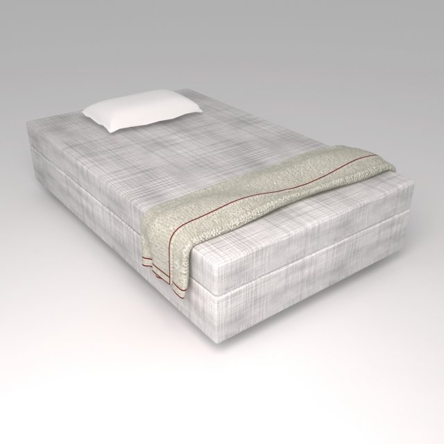 bed cot 05 Modelo 3D .c4d .max .obj .3ds .fbx .stl .blend 