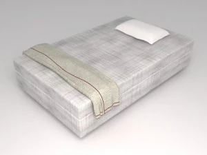 tempat tidur bayi 05 Model 3D