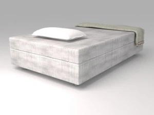 tempat tidur bayi 05 Model 3D