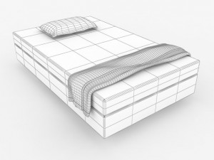 bed cot 05 Modelo 3D