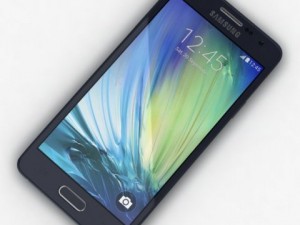 samsung galaxy a3 and a3 duos black 3D Model
