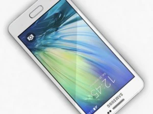 samsung galaxy a3 dan a3 duos warna putih Model 3D