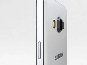 samsung galaxy a3 dan a3 duos warna putih Model 3D