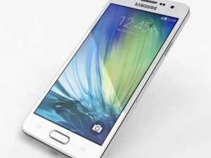 samsung galaxy a3 dan a3 duos warna putih Model 3D