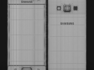 samsung galaxy a3 and a3 duos white Modelo 3D