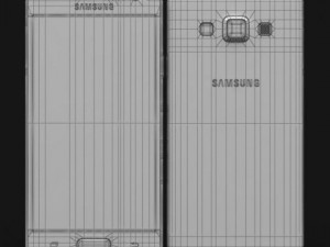 samsung galaxy a3 and a3 duos white Modelo 3D