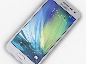 samsung galaxy a3 and a3 duos silver 3D Modell