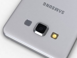samsung galaxy a3 and a3 duos silver 3D Modell