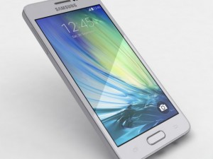 samsung galaxy a3 and a3 duos silver 3D Modell