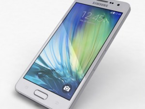 samsung galaxy a3 and a3 duos silver 3D Modell