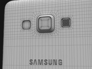 samsung galaxy a3 and a3 duos silver 3D Modell