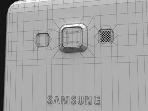 samsung galaxy a3 and a3 duos silver 3D Modell